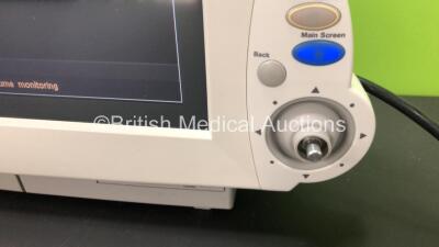 Philips IntelliVue MP70 Neonatal Touch Screen Patient Monitor Software Revision J.10.45 (Powers Up, Missing Button and Slight Damage to Casing - See Photos) with 1 x Module Rack *W* - 3
