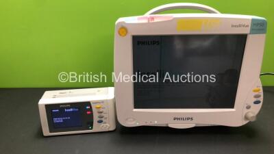 Philips Intellivue MP50 Anesthesia Monitor Software Revision G.01.80 *Mfd 2009* (Powers Up) 1 x Philips Intellivue X2 Handheld Patient Monitor Including ECG, SpO2, NBP, Press and Temp Options *Mfd 2011* (Powers Up with Stock Battery) and 1 x Philips M