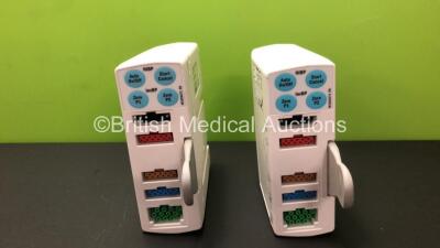 1 x GE Type E-PSMP-00 Module and 1 x GE Type E-PSMP-01 Including ECG, SpO2, NIBP, P1, P2, T1, and T2 Options *Mfd 2013 and 2009*