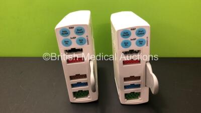 2 x GE Type E-PSMP-00 Modules Including ECG, SpO2, NIBP, P1, P2, T1, and T2 Options *Mfd 2007 and 2004*
