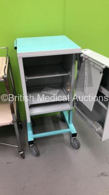 1 x Bristol Maid Lockable Cabinet and 1 x Metal Trolley - 5