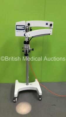 Zeiss OPMI Pico Surgical Microscope with Zeiss F170 Binoculars, 2 x 12,5x Eyepieces and f=200 Lens on Zeiss Stand with Zeiss Digital MediLive Video Control Unit (Powers Up) *S/N 6627103946*