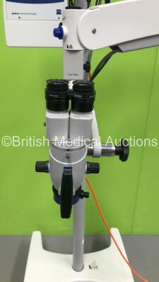 Zeiss OPMI Pico Surgical Microscope with Zeiss F170 Binoculars, 2 x 12,5x Eyepieces and f=200 Lens on Zeiss Stand with Zeiss Digital MediLive Video Control Unit (Powers Up) *S/N 6627103946* - 5