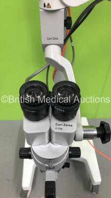 Zeiss OPMI Pico Surgical Microscope with Zeiss F170 Binoculars, 2 x 12,5x Eyepieces and f=200 Lens on Zeiss Stand with Zeiss Digital MediLive Video Control Unit (Powers Up) *S/N 6627103946* - 6