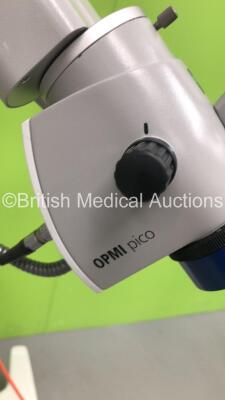Zeiss OPMI Pico Surgical Microscope with Zeiss F170 Binoculars, 2 x 12,5x Eyepieces and f=200 Lens on Zeiss Stand with Zeiss Digital MediLive Video Control Unit (Powers Up) *S/N 6627103946* - 10