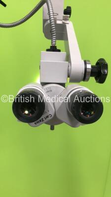 Zeiss OPMI 9-FC Surgical Microscope with Zeiss f125 Binoculars, 2 x 12,5x Eyepieces, f=200= Lens on Zeiss S1 Stand (Powers Up with Good Bulb) *S/N 315167* - 5