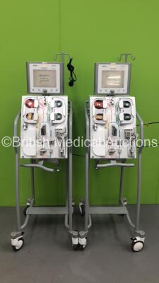 2 x Edwards Lifescience Aquaris Dialysis Machines - Software Version 6 (Both Power Up) - 2