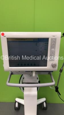 Drager Evita XL Ventilator Ref 8414900-34 Software Version 06.12 - Running Hours 82281 with Hoses (Powers Up - Small Damage to Corner of Screen) *S/N ARZC-0292* **Mfd 2008** ***A/N 0011204*** - 3