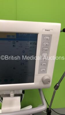 Drager Evita XL Ventilator Ref 8414900-34 Software Version 06.12 - Running Hours 82281 with Hoses (Powers Up - Small Damage to Corner of Screen) *S/N ARZC-0292* **Mfd 2008** ***A/N 0011204*** - 5