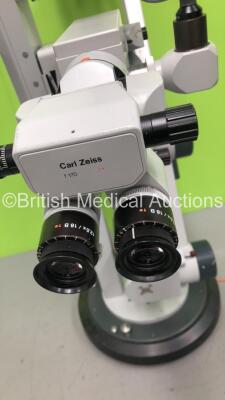 Carl Zeiss OPMI CS-NS Dual Operated Surgical Microscope with 2 x f=170 Binoculars, 4 x 12,5x/18B T* Eyepieces, Carl Zeiss Varioskop AF Unit, Zeiss Superlux 301 Light Source, Zeiss NC31 Control Unit and Footswitch (Powers Up with Good Bulb) - 3