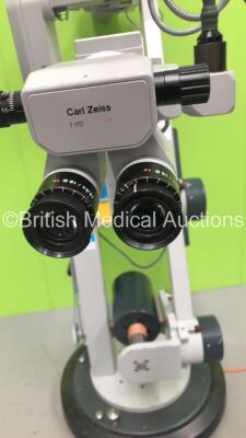 Carl Zeiss OPMI CS-NS Dual Operated Surgical Microscope with 2 x f=170 Binoculars, 4 x 12,5x/18B T* Eyepieces, Carl Zeiss Varioskop AF Unit, Zeiss Superlux 301 Light Source, Zeiss NC31 Control Unit and Footswitch (Powers Up with Good Bulb) - 4