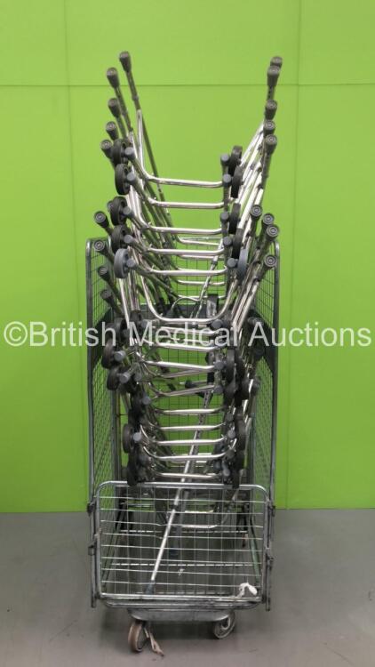 Cage of 17 x Zimmer Frames (Cage Not Including)