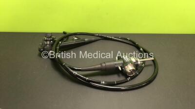 Olympus GIF-XQ260 Video Gastroscope - Engineer's Report : Optical System - No Fault Found, Angulation - No Fault Found, Insertion Tube - Kinks Present at Proximal End, Light Transmission - No Fault Found, Channels - No Fault Found, Leak Check - No Fault F