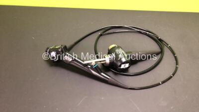 Olympus BF-260 Video Bronchoscope in Case - Engineer's Report : Optical System - No Fault Found, Angulation - Stiff, Down Not Reaching Specification, Up Requires Adjustment, Insertion Tube - Buckled at Control Body, Light Transmission - No Fault Found, Ch - 2