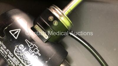 Olympus BF-260 Video Bronchoscope in Case - Engineer's Report : Optical System - No Fault Found, Angulation - Stiff, Down Not Reaching Specification, Up Requires Adjustment, Insertion Tube - Buckled at Control Body, Light Transmission - No Fault Found, Ch - 4