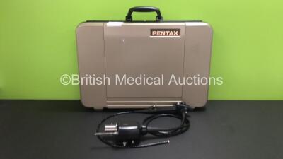 Pentax EB-1970K Video Bronchoscope in Case - Engineer's Report : Optical System - No Fault Found, Angulation - No Fault Found, Insertion Tube - No Fault Found, Light Transmission - No Fault Found, Channels - No Fault Found, Leak Check - No Fault Found *A1