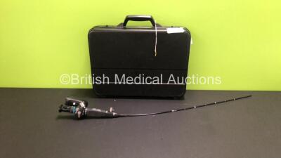 Olympus LF-GP Laryngoscope with Olympus WA91502A Mini Lightsource (Untested Due to No Batteries) in Case - Engineer's Report : Optical System - No Fault Found, Angulation - No Fault Found, Insertion Tube - No Fault Found, Light Transmission - No Fault Fou