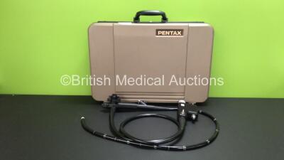 Pentax EG-383IT Twin Channel Video Gastroscope in Case - Engineer's Report : Optical System - No Fault Found, Angulation - No Fault Found, Insertion Tube - No Fault Found, Light Transmission - No Fault Found, Channels - No Fault Found, Leak Check - No Fau