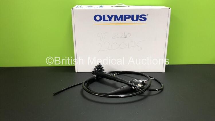 Olympus GIF-Q240Z Video Gastroscope in Case - Engineer's Report : Optical System - No Fault Found, Angulation - No Fault Found, Insertion Tube - No Fault Found, Light Transmission - No Fault Found, Channels - No Fault Found, Leak Check - No Fault Found *2