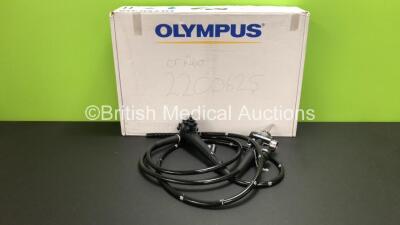 Olympus CF-H260DL Video Colonoscope in Case - Engineer's Report : Optical System - No Fault Found, Angulation - No Fault Found, Insertion Tube - No Fault Found, Like New, Light Transmission - No Fault Found, Channels - No Fault Found, Leak Check - No Faul