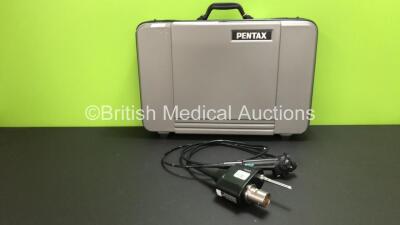 Pentax EB-1970K Video Bronchoscope in Case - Engineer's Report : Optical System - No Fault Found, Angulation - No Fault Found, Insertion Tube - No Fault Found, Light Transmission - No Fault Found, Channels - No Fault Found, Leak Check - No Fault Found *G1