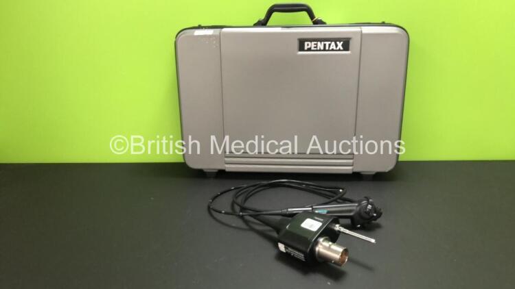 Pentax EB-1970K Video Bronchoscope in Case - Engineer's Report : Optical System - No Fault Found, Angulation - No Fault Found, Insertion Tube - No Fault Found, Light Transmission - No Fault Found, Channels - No Fault Found, Leak Check - No Fault Found *G1