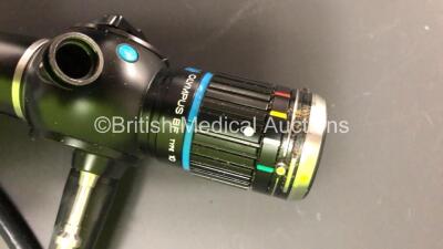 Olympus BF Type 10 Bronchoscope in Case - Engineer's Report : Optical System - 33 Broken Fibers, Angulation - No Fault Found, Insertion Tube - Badly Kinked, Light Transmission - No Fault Found, Channels - No Fault Found, Leak Check - No Fault Found *25117 - 3