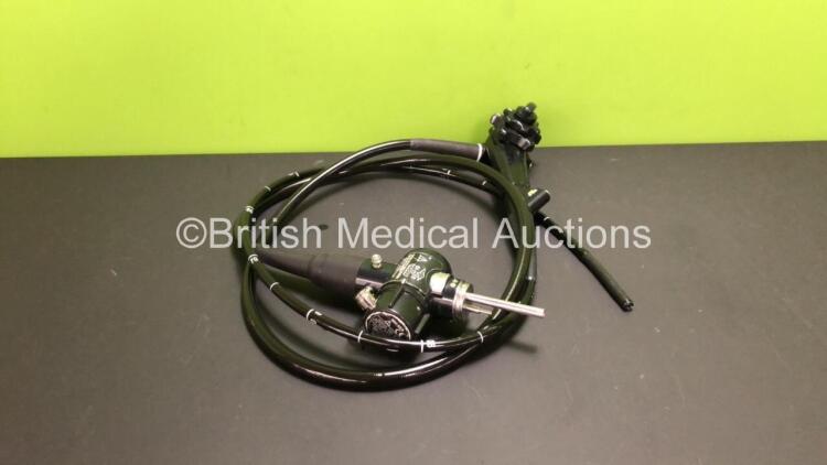 Olympus GIF-XQ240 Video Gastroscope - Engineer's Report : Optical System - No Fault Found, Angulation - No Fault Found, Insertion Tube - No Fault Found, Light Transmission - No Fault Found, Channels - No Fault Found, Leak Check - No Fault Found *2930059*