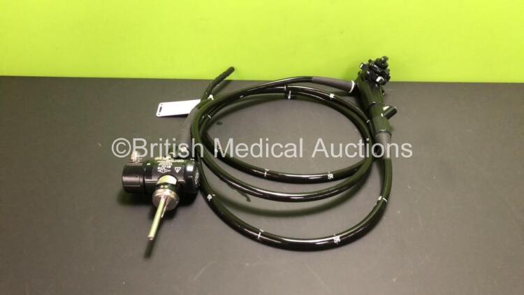 Olympus CF-240AL Video Colonoscope - Engineer's Report : Optical System - Black Mark on Image, Angulation - No Fault Found, Insertion Tube - No Fault Found, Light Transmission - No Fault Found, Channels - No Fault Found, Leak Check - No Fault Found *20101