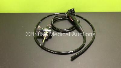 Olympus CF-240AL Video Colonoscope - Engineer's Report : Optical System - No Fault Found, Angulation - No Fault Found, Insertion Tube - No Fault Found, Light Transmission - No Fault Found, Channels - No Fault Found, Leak Check - Intermittent Leak Present 