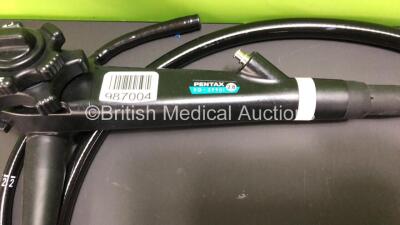 Pentax EG-2990i Video Gastroscope in Case - Engineer's Report : Optical System - Untested, Angulation - Strained, Insertion Tube - No Fault Found, Light Transmission - No Fault Found, Channels - No Fault Found, Leak Check - No Fault Found *A115610* - 2