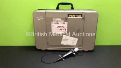 Pentax FI-10BS Laryngoscope in Case - Engineer's Report : Optical System - No Fault Found, Angulation - No Fault Found, Insertion Tube - No Fault Found, Light Transmission - No Fault Found, Channels - No Fault Found, Leak Check - Leak within Bending Secti