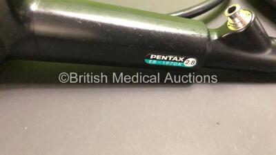 Pentax EB-1970K Video Bronchoscope in Case - Engineer's Report : Optical System - No Fault Found, Angulation - Play in Controls and Strained in Use, Insertion Tube - No Fault Found, Light Transmission - No Fault Found, Channels - No Fault Found, Leak Chec - 3