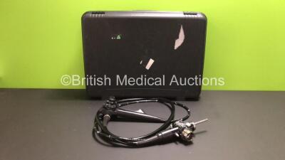 Olympus GIF-Q260 Video Gastroscope in Case - Engineer's Report : Optical System - No Fault Found, Angulation - No Fault Found, Insertion Tube - No Fault Found, Light Transmission - No Fault Found, Channels - No Fault Found, Leak Check - No Fault Found *24