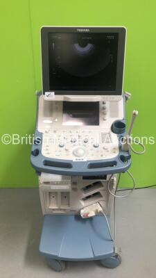 Toshiba Xario SSA-660A Flat Screen Ultrasound Scanner *S/N LGM1275886* **Mfd 07/2012** with 1 x Transducer / Probe (PVT-661VT) and Sony UP-D897 Digital Graphic Printer (Powers Up) ***IR452***