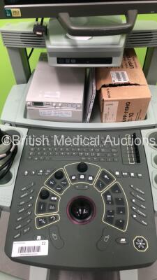 BK Medical Pro Focus Ultrasound Scanner *S/N 1891124* with 1 x Transducer / Probe (Type 8666-RF 5-12MHz - Probe Not Supported - Please See Pictures) and Sony UP-D897 Digital Graphic Printer (Powers Up) - 3