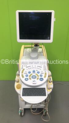 Hitachi Hi-Vision Ascendus Flat Screen Ultrasound Scanner *S/N G300007714* **Mfd 2014** Software Version V07-01 Step 4 with 5 x Transducers / Probes (EUP-V53W *Mfd 06/2009* / EUP-L65 *Mfd 06/2010* / EUP-C715 / EUP-L73S *Mfd 02/2009* and EUP-L52 *Mfd 09/2