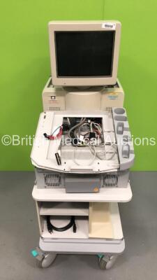 Hitachi EUB-6000 Ultrasound Scanner *S/N SE13732909* (Spares and Repairs) * TRADE RESTRICTIONS *<br/> Countries under embargo or trade restrictions, countries where refurbished equipment sales are not allowed, including ALGERIA, JORDAN, KUWAIT, RUSSIA, TU
