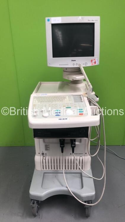 Medison Sonoace 6000C Digital Colour Ultrasound Scanner *S/N JJ91202081* with 2 x Transducer / Probes (C3-7ED and EC4-9/10R) and Sharp VC-M303 Video Player (HDD REMOVED)