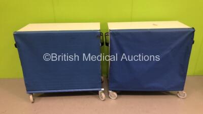 2 x Bristol Maid Mobile Storage Trolleys