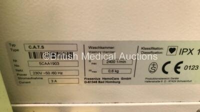 Fresenius HemoCare Autotransfusion System (Powers Up with Some Damaged Rear Casing - See Photo) *5CAA1903* - 5