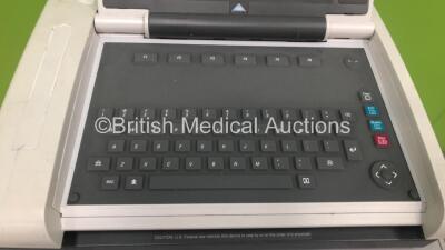 GE MAC 5500 ECG Machine on Stand (Powers Up with Damaged Display) *S/N SCD12084794PA* - 3