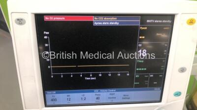 Datex-Ohmeda Aespire View Anaesthesia Machine Software Version 06.20 with Bellows and Hoses (Powers Up) *S/N APHP00692* - 2