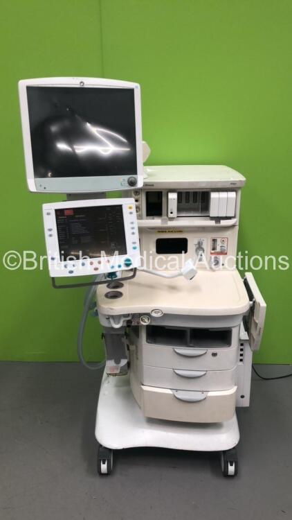 Datex-Ohmeda Aisys Anaesthesia Machine Software Version 07.01 with GE Carescape B850 Monitor, Datex-Ohmeda Module Rack, Bellows and Hoses (Powers Up) *S/N ANAN00263*