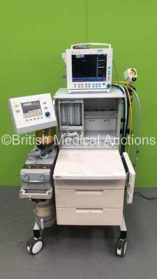 Datex-Ohmeda Aestiva/5 Anaesthesia Machine with Datex-Ohmeda 7100 Ventilator Software Version 1.4 with Datex-Ohmeda Compact Anaesthesia Monitor, E-PRESTN Multiparameter Module with SPO2, T1-T2,P1-2, NIBP and ECG Options, E-CAiOV Gas Module with Spirometry