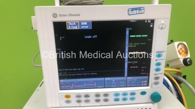 Datex-Ohmeda Aestiva/5 Anaesthesia Machine with Datex-Ohmeda 7100 Ventilator Software Version 1.4 with Datex-Ohmeda Compact Anaesthesia Monitor, E-PRESTN Multiparameter Module with SPO2, T1-T2,P1-2, NIBP and ECG Options, E-CAiOV Gas Module with Spirometry - 2