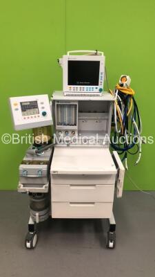 Datex-Ohmeda Aestiva/5 Anaesthesia Machine with Datex-Ohmeda 7100 Ventilator Software Version 1.4 with Datex-Ohmeda Compact Anaesthesia Monitor, E-PRESTN Multiparameter Module with SPO2, T1-T2,P1-2, NIBP and ECG Options, E-CAiOV Gas Module with Spirometry