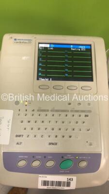 Nihon Kohden CardioFax M ECG Machine on Stand with 10 Lead ECG Leads (Powers Up) *GH* - 2