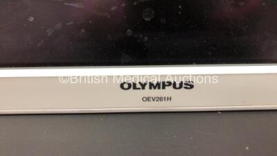 2 x Olympus OEV261H High Definition LCD Monitors (Untested Due to No Power Supply, 1 x Scratched Screen - See Photos) - 5