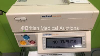 2 x Sonicaid Team Duo Fetal Monitors on Stands (Both Power Up) - 2